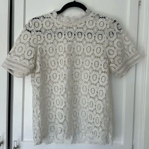 Lace over shirt